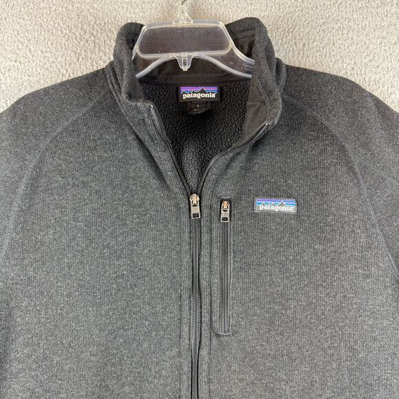 Patagonia Other - Patagonia Better Sweater Jacket Mens Large Black Knit Outdoors Hiking Office